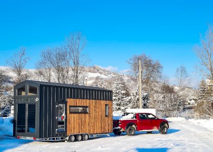 Tiny House zimą