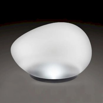 Lampa ogrodowa solarna LED zimny biały jajko